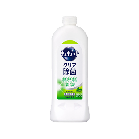 花王 キュキュット クリア除菌緑茶 つめかえ 370ml