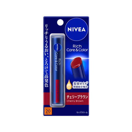 ニベア リッチケア＆カラーリップ チェリーブラウン 2g