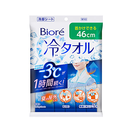 ビオレ 冷タオル 無香性 5枚