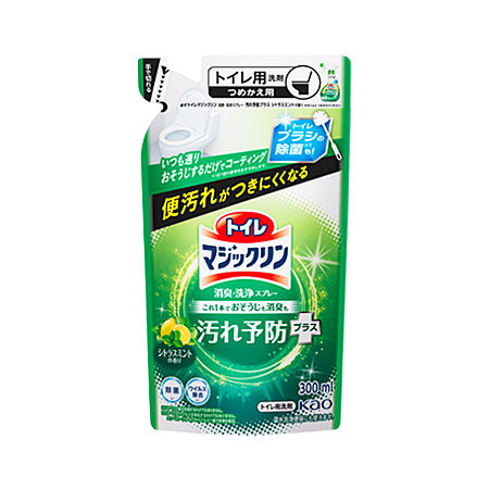 花王 トイレマジックリン消臭洗浄スプレー 汚れ予防プラス シトラスミントの香り つめかえ 300ml