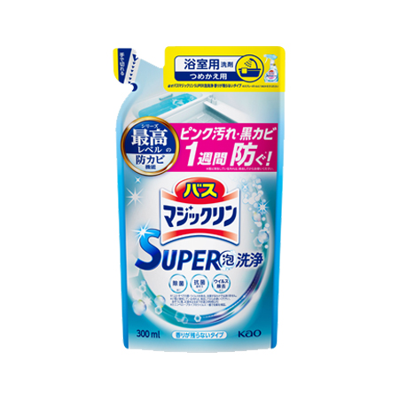 花王 バスマジックリンSUPER泡洗浄 香りが残らないタイプ つめかえ 300ml
