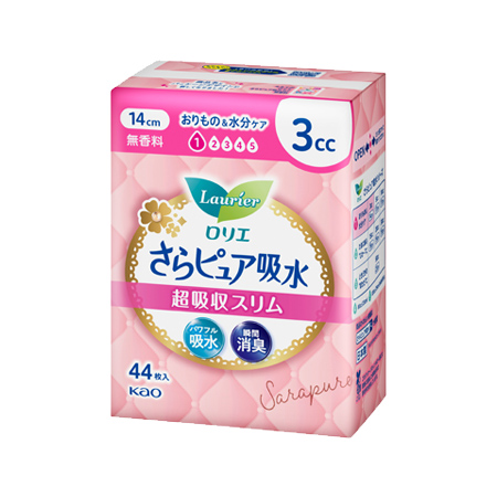 ロリエ さらピュア吸水 超吸収スリム 3cc 無香料 44枚
