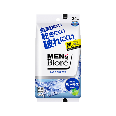 メンズビオレ フェイスシート 爽やかなシトラスの香り 34枚