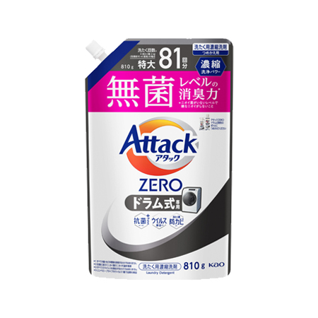 [C]アタックZERO ドラム式専用 つめかえ 810g