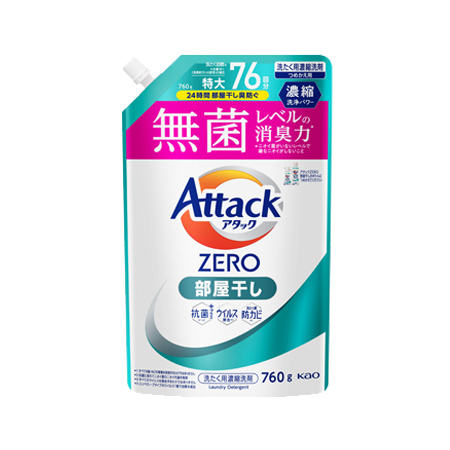[C]アタックZERO 部屋干し つめかえ 760g