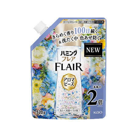 ハミングフレア アロマビーズ フラワーハーモニー＆ライトムスクの香り つめかえ 520g