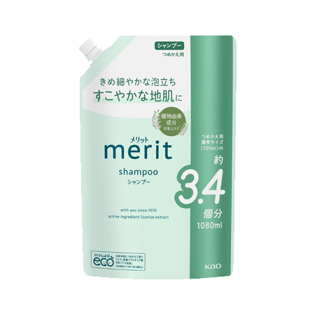 メリット シャンプー つめかえ 特大 1080ml