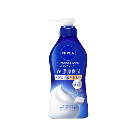 ニベア クリームケアボディウォッシュ W濃厚保湿 ホワイトソープの香り ポンプ 460ml