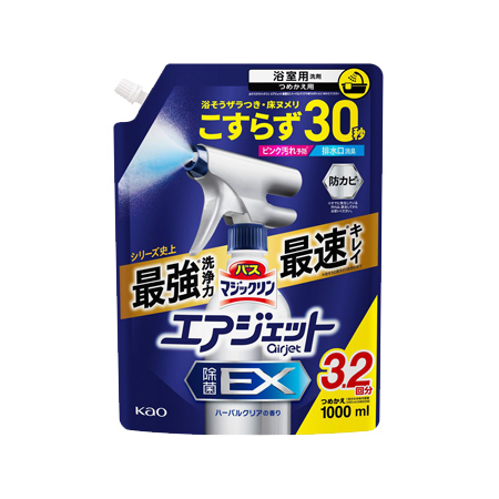 バスマジックリン エアジェット 除菌EX ハーバルクリアの香り つめかえ 大 1000ml