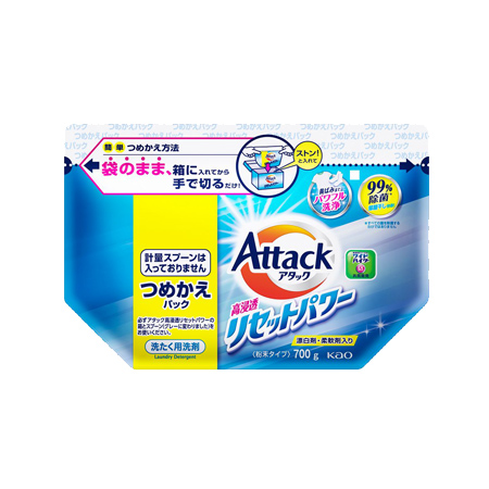 アタック 高浸透リセットパワー つめかえ 700g