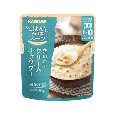 カゴメ ごはんにかけるスープ きのこのクリームチャウダー  180g