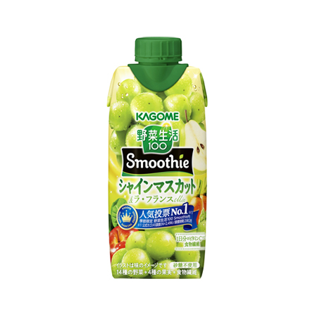 カゴメ 野菜生活100 Ｓｍｏｏｔｈｉｅ シャインマスカット＆ラ・フランスＭｉｘ  330ml