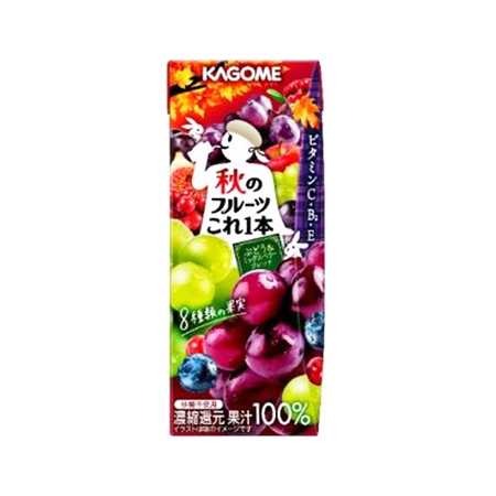 カゴメ 秋のフルーツこれ一本 ぶどう＆ミックスベリーブレンド  200ml