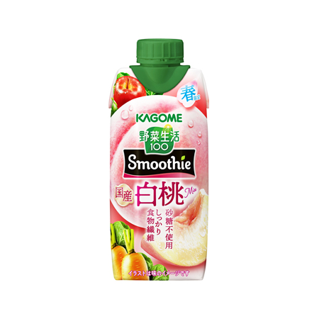 カゴメ 野菜生活100 Smoothie 国産白桃ｍｉｘ  330ml