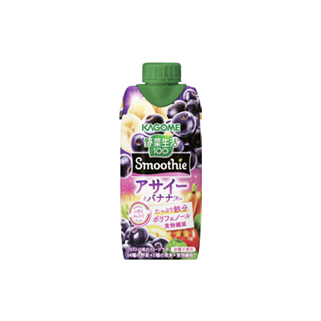 カゴメ 野菜生活100 Smoothie アサイー&バナナmix  330ml