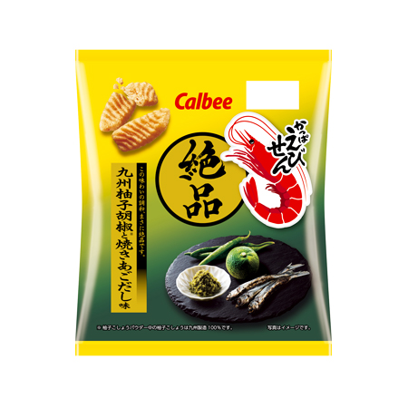 カルビー 絶品かっぱえびせん
九州柚子胡椒と焼きあごだし味  50g