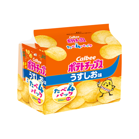 カルビー ポテトチップ スうすしお味 たべよんパック  96g