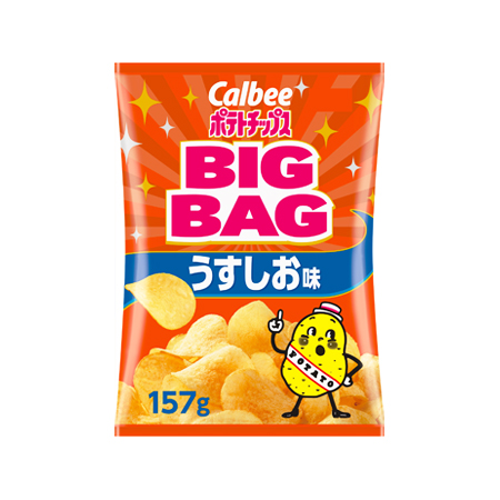 カルビー ポテトチップスうすしお味 BIGBAG  157g