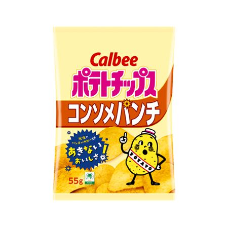 カルビー ポテトチップス コンソメパンチ  55g