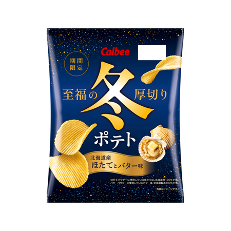 カルビー 冬ポテト 北海道産ほたてとバター味 60g