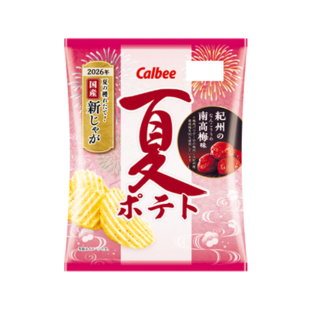 カルビー 夏ポテト 紀州の南高梅味   60g