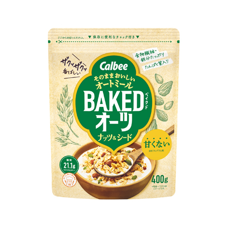 カルビー ベイクドオーツ ナッツ＆シード  400g