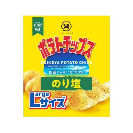 湖池屋 Large ポテトチップスのり塩  112g