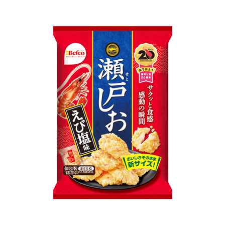 栗山米菓 瀬戸の汐揚 えび塩味  76g