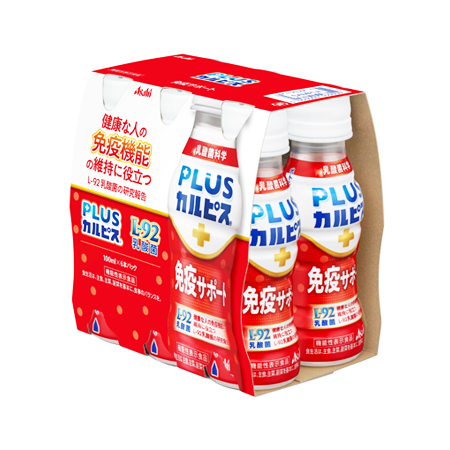 アサヒ PLUSカルピス 免疫サポート　100m 6本パック
