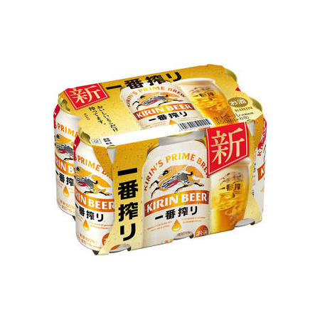 キリン 一番搾り   350ml 6缶