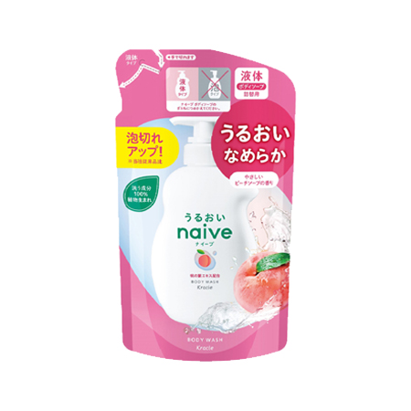 ナイーブ ボディソープ 桃の葉エキス配合 つめかえ 360ml