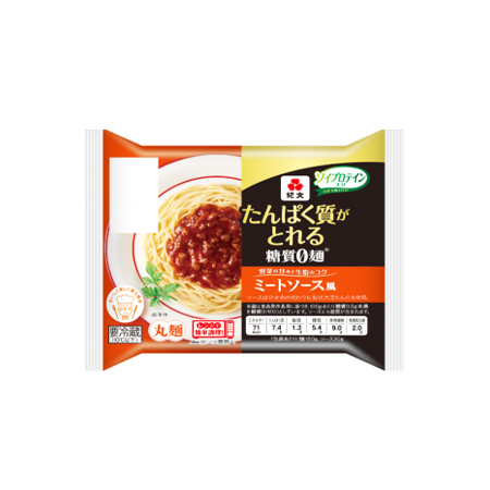紀文 たんぱく糖質0麺 ミートソース風  150g