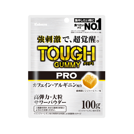 カバヤ タフグミPRO カフェイン ジンジャーレモン  100g