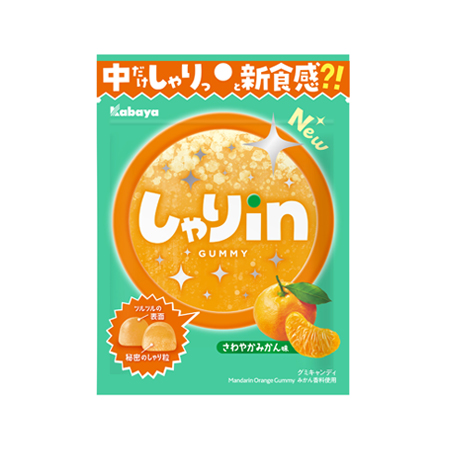 カバヤ しゃりinグミ みかん  52g