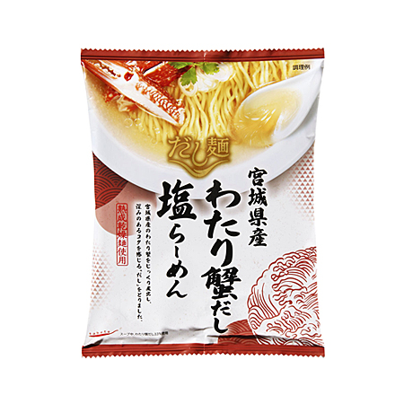 tabete だし麺 宮城県産わたり蟹だし塩らーめん  104g