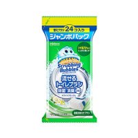 スクラビングバブル 流せるトイレブラシ 除菌消臭プラス ホワイトブロッサム 替えブラシ 24個
