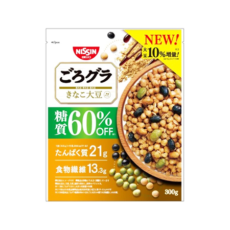 日清シスコ ごろグラ糖質60％オフ きなこ大豆  300g