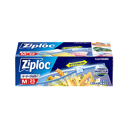 旭化成 ジップロック イージージッパー Mサイズ 25枚