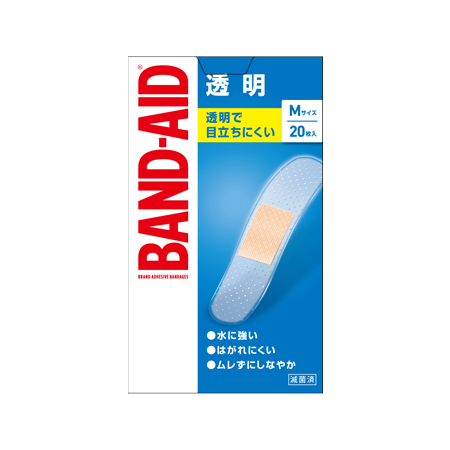 バンドエイド 透明Ｍサイズ 20枚