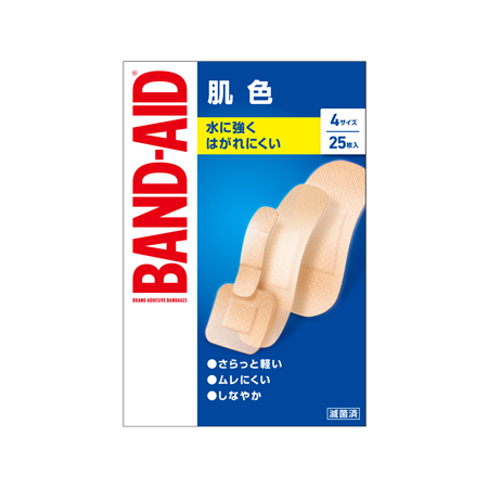 バンドエイド 肌色４サイズ 25枚