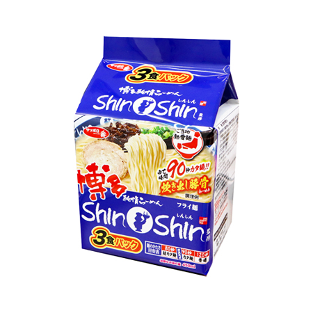 サンヨー  サッポロ一番 博多純情らーめんShinShin監修炊き出し豚骨らーめん  3食