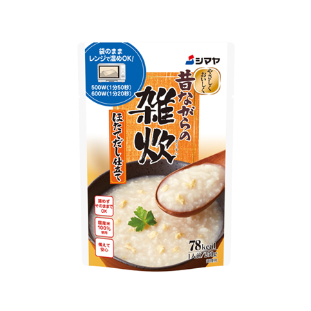 シマヤ 昔ながらの雑炊 ほたてだし仕立て  230g