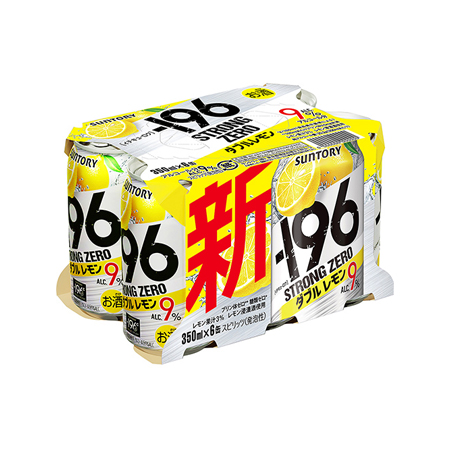 サントリー -196℃ストロングゼロ ダブルレモン 350ml 6缶
