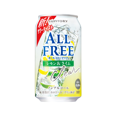 サントリー オールフリー クリア レモン&ライム  350ml