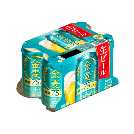 サントリー 金麦 糖質75％オフ  350ml 6缶