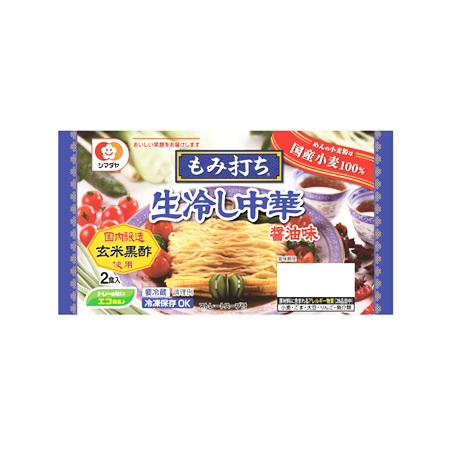 シマダヤ もみ打ち 生冷し中華醤油味  2食入