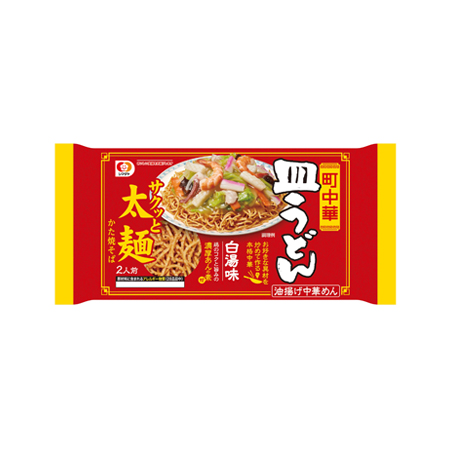 シマダヤ 町中華 皿うどん 白湯味 太麺  2人前