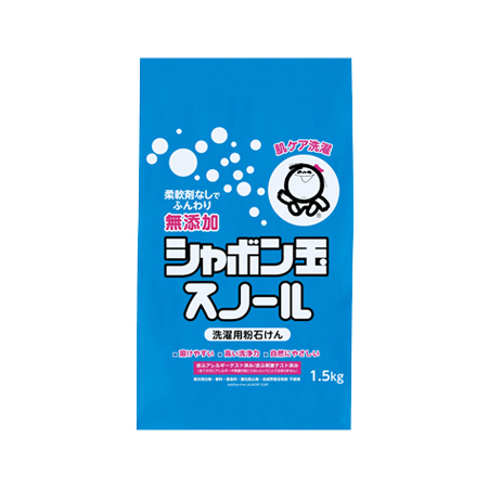 シャボン玉 粉石けん スノール 紙袋 1500g