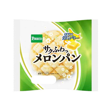 パスコ サクふわっメロンパン  1個