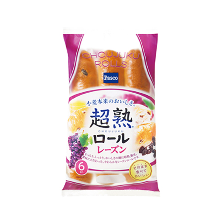 パスコ 超熟ロール レーズン 6個